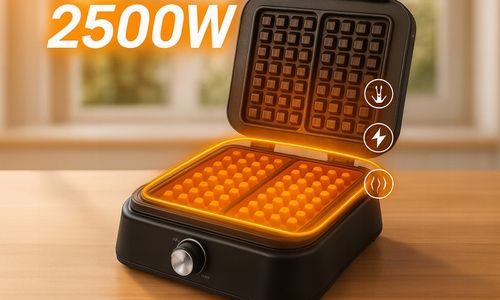 Gofrownica Primaveo 2500W Regulacja Temperatury 2 Duże Chrupiące Gofry na Arena.pl