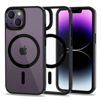 TECH-PROTECT MAGMAT ETUI Z FUNKCJĄ MAGSAFE DO IPHONE 14 CZARNE/PRZEZROCZYST
