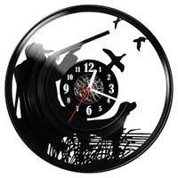 Zegar ścienny z płyty winylowej Myśliwy 177.14