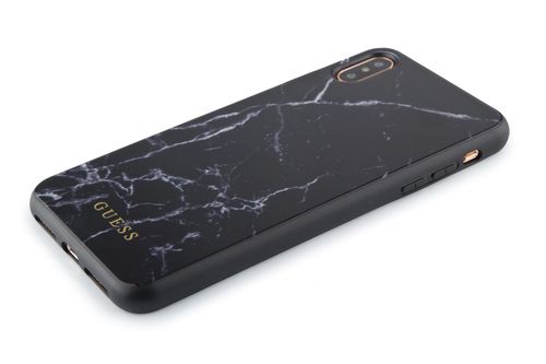 GUESS HARD CASE - iPhone XS Max - BLACK MARBLE na Arena.pl