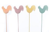 koguty drewno na piku 5szt. |  ART16235