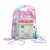 Worek na Buty Koci Domek Gabi Szkolny Przedszkolny Plecak Worek 40x30 cm