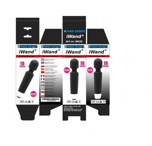 Iwand black rechargeable silicone bodywand massager na Arena.pl