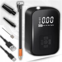 KOMPRESOR PRZENOŚNY AKUMULATOROWY SPRĘŻARKA POMPKA ROWEROWA NA AKUMULATOR