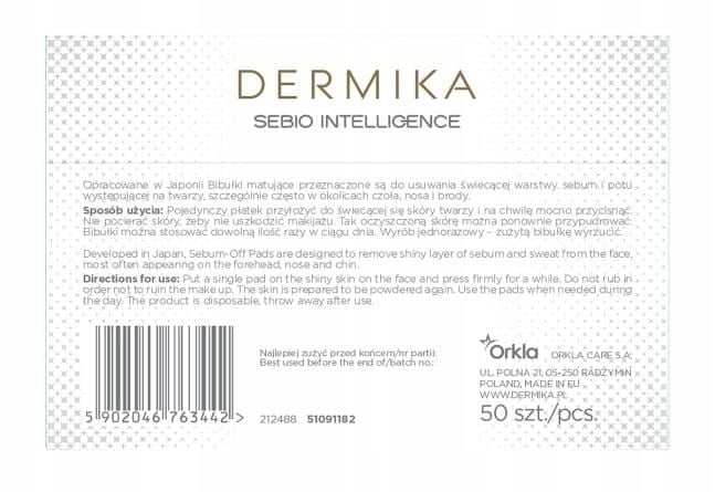 DERMIKA JAPOŃSKIE BIBUŁKI MATUJĄCE 50 SZTUK zdjęcie 2