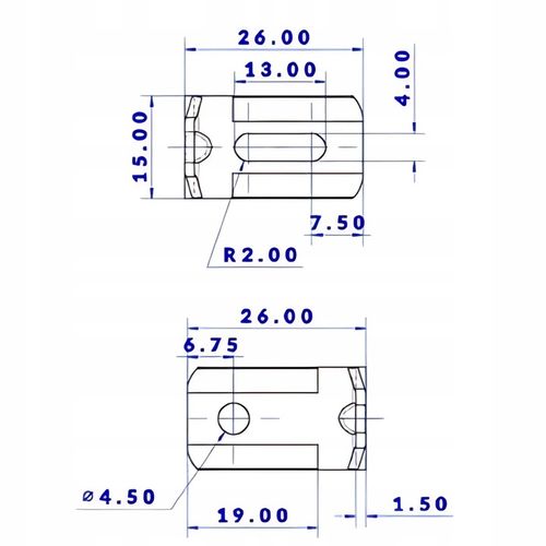 Kątownik meblowy komandorek wspornik metalowy + osłonka BIAŁY (02) na Arena.pl