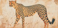 Plakat 91,3x44,5cm Gepard w Ruchu