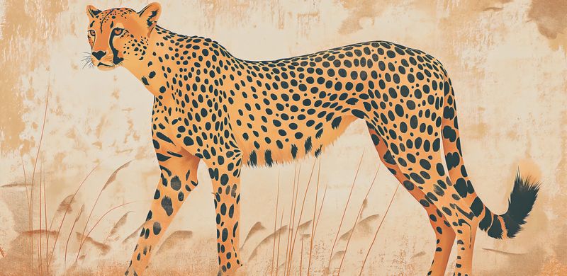 Plakat 91,3x44,5cm Gepard w Ruchu zdjęcie 1