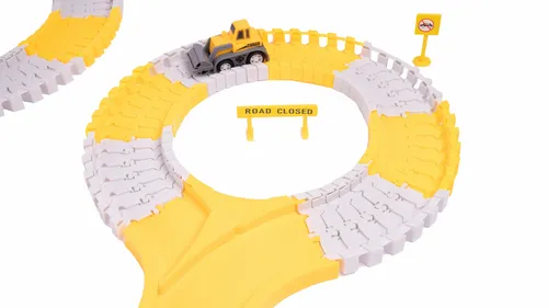 Kolejka Tor Samochodowy Auta Budowlane 255 elementów na Arena.pl