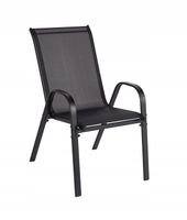 KRZESŁA OGRODOWE NA TARAS BALKON OGRÓD NOWOCZESNE KRZESŁO METALOWE 2 szt.