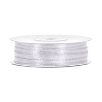 wstążka satynowa 3 mm/50 m biała party deco