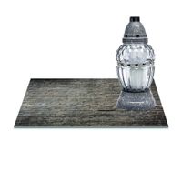 SZKLANA PODSTAWKA POD ZNICZE 40x30cm Mur 206b