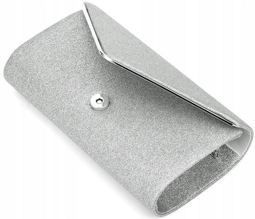 Srebrna Torebka Wieczorowa Kopertówka Wizytowa na Arena.pl