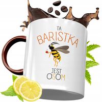 Kubek Bordowy Dla Baristy Na Urodziny Prezent Z Nadrukiem Ze Zdjęciem