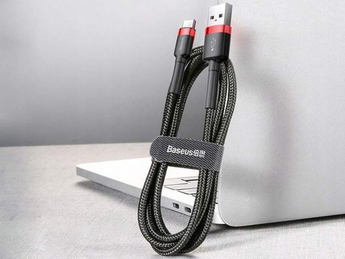 Kabel Baseus Kevlar USB do Type-C, 2A, 2 metry, czerwono - czarny na Arena.pl
