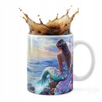 KUBEK CERAMICZNY 330ML DRUK - SYRENKI SYRENA SYRENY PODWODNY ŚWIAT