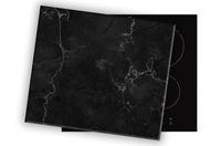 SZKLANA DESKA NA KUCHENKĘ 60x52 042A Marmur czarny