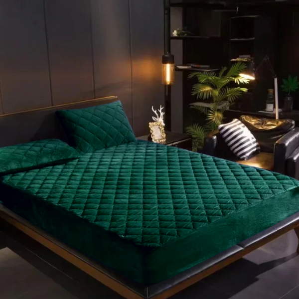 POKROWIEC NA MATERAC OCHRANIACZ PIKOWANY PLUSZ WODOODPORNY 160x200x30 zdjęcie 8