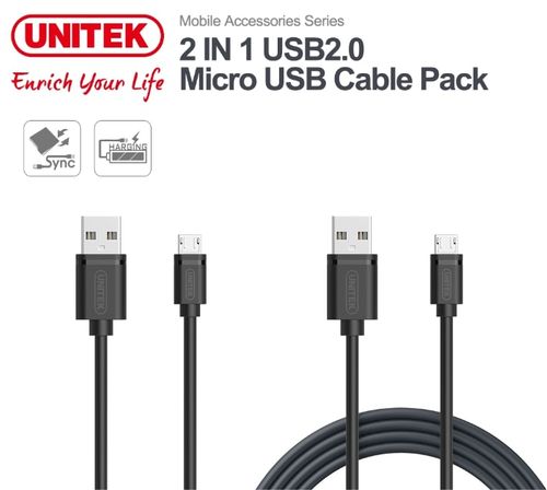 UNITEK KABEL MICRO-USB QUICK CHARGE KRÓTKI DŁUGI na Arena.pl