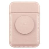 uniq flixa magnetyczny portfel na kartyz podpórką różowy/blush pink