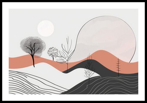 Plakat 60x40cm Półcień Widoku na Arena.pl