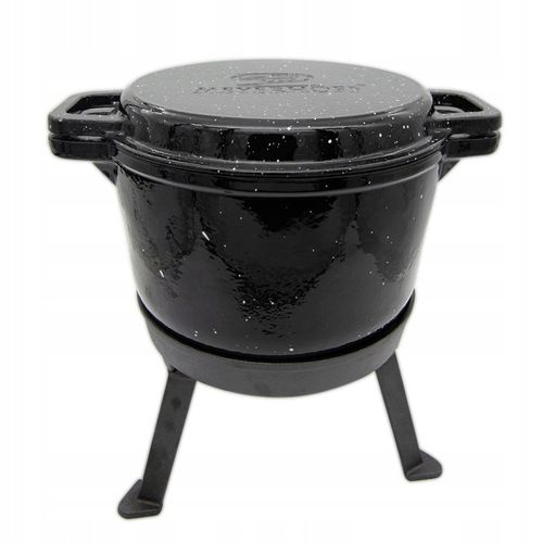 KOCIOŁEK 10L ŻELIWNY 3w1 emaliowany MARMUREK PRAŻONE DUSZONKI PRAŻUCHY na Arena.pl