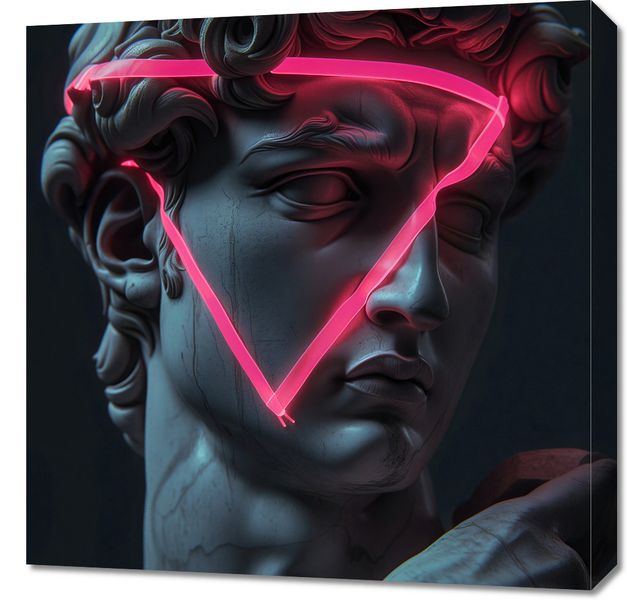 Obraz 60x60cm Neonowy Renesans zdjęcie 1