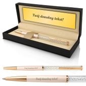 Długopis Swarovski Crystal Shimmer z Grawerem w Etui Prezent dla Niej