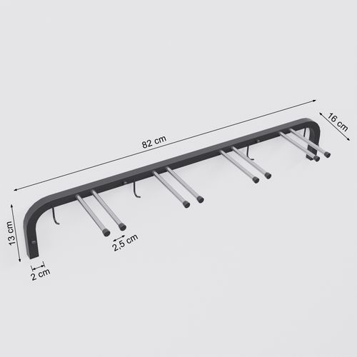 WIESZAK NA NARTY MONTOWANY DO ŚCIANĘ 4 PARY NART na Arena.pl