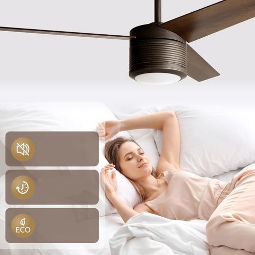 Wentylator sufitowy Reiga cichy 52 cale LED 3 łopaty z pilotem na Arena.pl