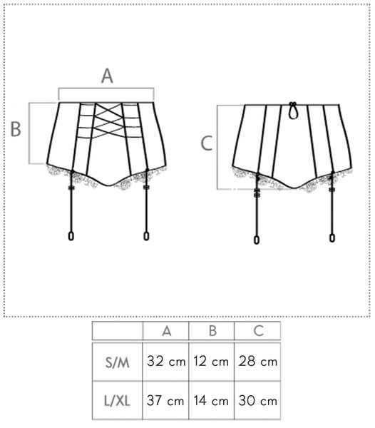 MAJTKI DO POŃCZOCH FIGI PAS DO POŃCZOCH S/M zdjęcie 4