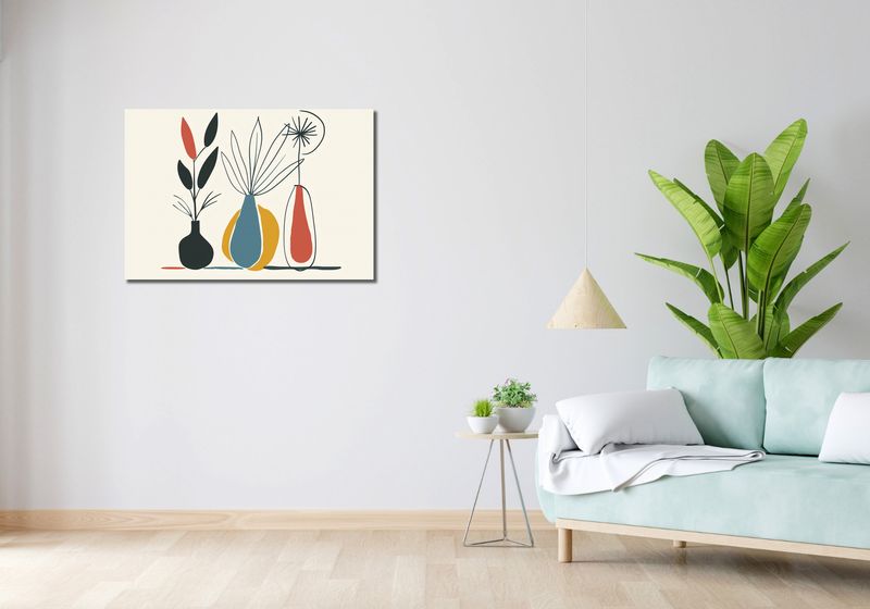 Obraz 90x60cm Kwieciste Wzory zdjęcie 2