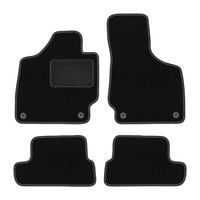 Dywaniki welurowe LUX Audi TT II 8J 2006-2014 czarne z mocowaniami