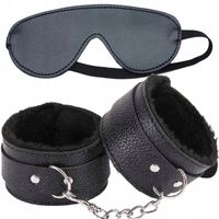 Gadżety Erotyczne Kajdanki Opaska Na Oczy Sex BDSM Gra Flirt