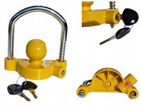 UNIWERSALNE ZABEZPIECZENIE ZACZEPU KULOWEGO PRZYCZEPY ANTYKRADZIEŻOWE KLUCZ