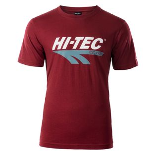 Koszulka męska Hi-tec Retro bordowa rozmiar XL