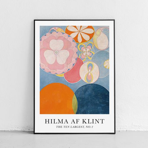 Plakat Hilma af Klint The ten largest no. 2 50x70 cm w czarnej ramie na Arena.pl