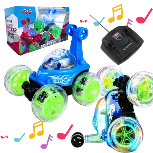 Duże Auto Twister Akrobata 360 Tańczący Samochód Kaskader Niebieski na Arena.pl