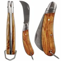 FORESTER NÓŻ ogrodniczy sierpak do GRZYBÓW STAL NIERDZEWNA