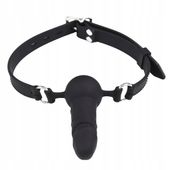 SILIKONOWY DELIKATNY KNEBEL PENETRUJĄCY, SEX PENIS DO UST, BDSM