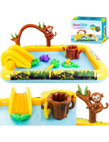 Wodny plac zabaw dla dzieci basen ze zjeżdżalnią