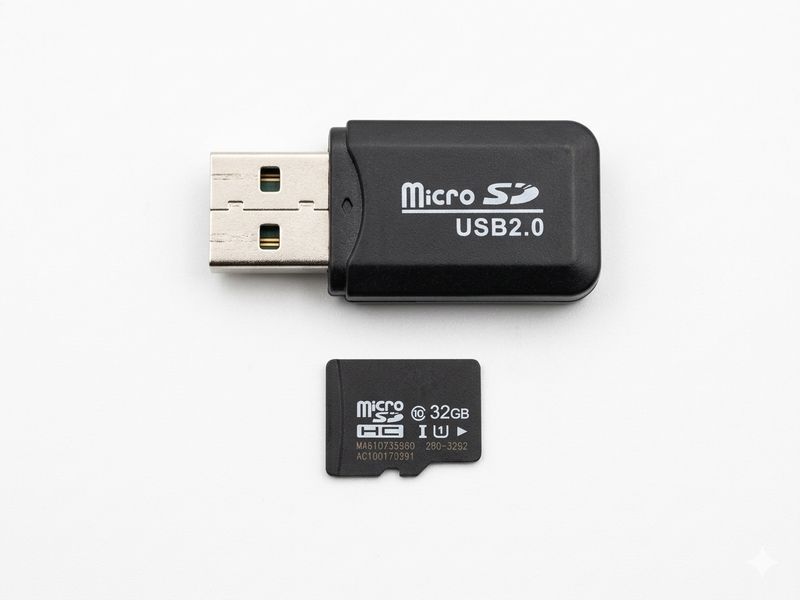 czytnik kart micro sd usb otg pendrive adapter 2w1 pc zdjęcie 1