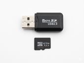 czytnik kart micro sd usb otg pendrive adapter 2w1 pc