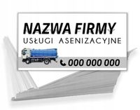 Wizytówki reklamowe firmowe 100 szt różne wzory USŁUGI asenizacyjne
