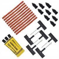 3x Zestaw naprawczy do opon SZNUR DO NAPRAWY OPON + WKRĘTY