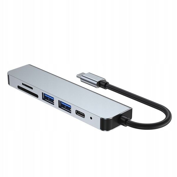ROZDZIELACZ ADAPTER HUB HDMI TYPE-C USB-C SD MICRO-SD DO MACBOOK M1 M2 M3 zdjęcie 5