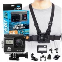 SPORTOWA KAMERKA 4K UHD GO 4 FREE BE PRO WEBSKI+SZELKI NA KLATKĘ PIERSIOWĄ