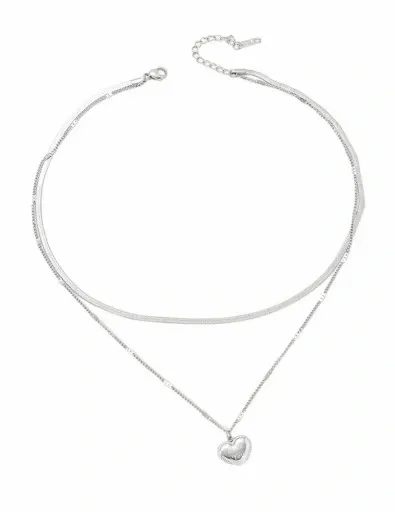 Naszyjnik lancuszek srebrne serduszko CELEBRYTKA zdjęcie 9
