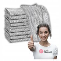 Komplet 10x ściereczki kuchenne druciane odporne na zarysowania uniwersalne