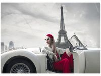 50X70CM PARKING WIEŻY EIFFLA OBRAZ POKOJU DREWNINE